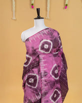 SC2969 - Raw Silk With Bandhini Design